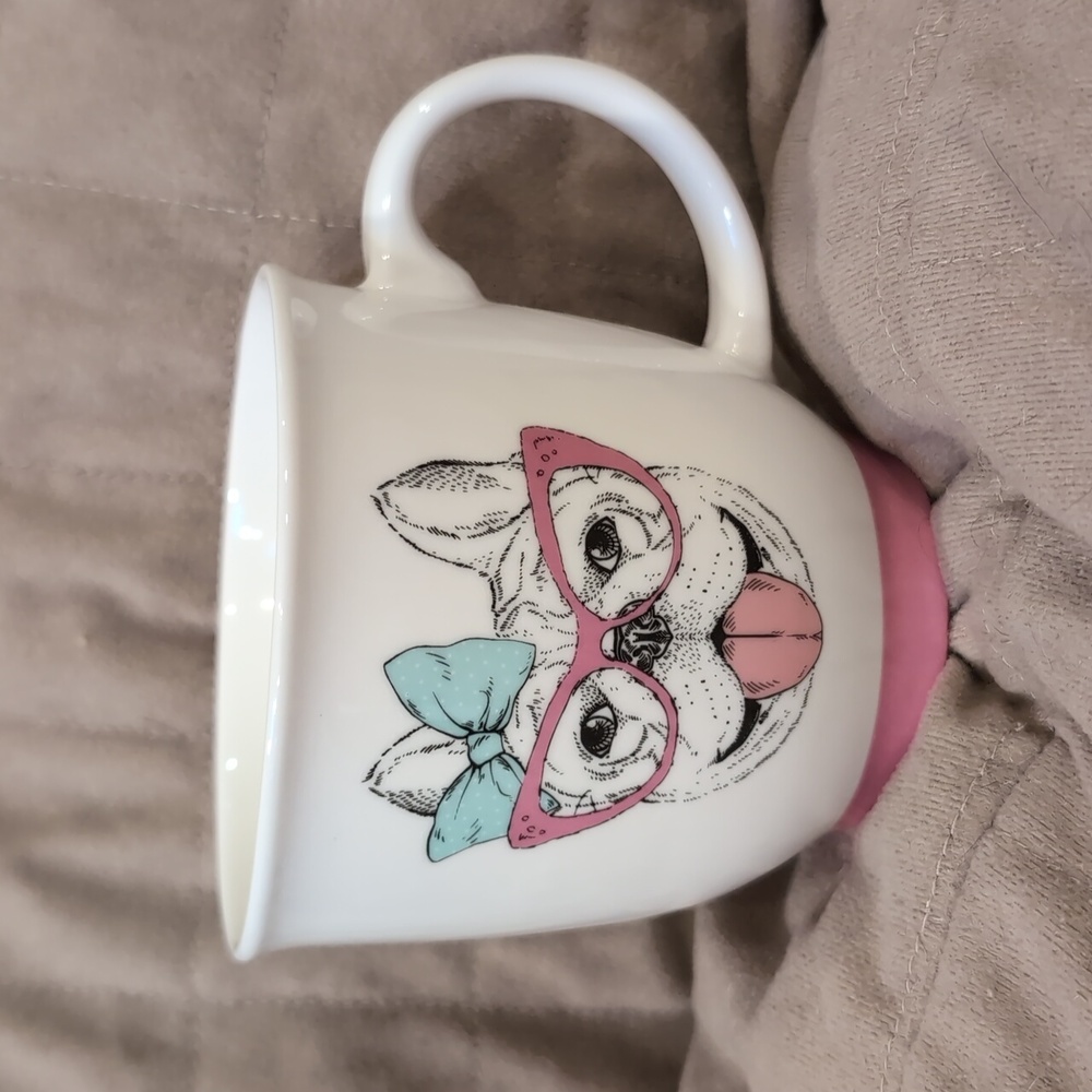 Sheffield Home Bulldog Coffee Cup Mug Girl Dog